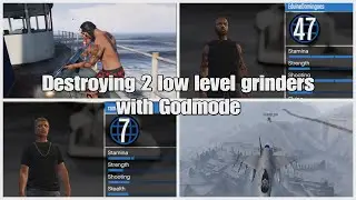 Destroying 2 Low Level Grinders With Godmode | GTA Online Griefing | The Professional Griefer |