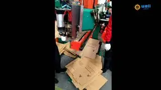 Semi automatic carton stapling machine