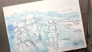 『空挺ドラゴンズ』 コミックス＃19　カバーイラスト作画 | Making of 