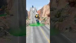 Dump trucks vs giant water pit part2225 #automobile #shortvideo #beamngdrive #shorts #truck