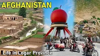 Afghanistan Life in Logar province Beautiful Valley  | Village Life