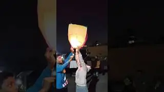 ✨How to Fly SkyLanterns #shorts  #skylantern #fanush #balloon #howto #fanushflying #diy #ফানুস