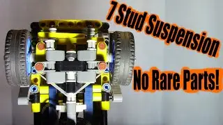 7-stud LEGO Technic Independent Steering Suspension Tutorial — No Rare Parts!
