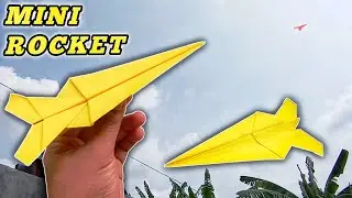 How to Make Paper Rocket that fly Far | Mini Paper Rocket  How to Make Paper Airplane