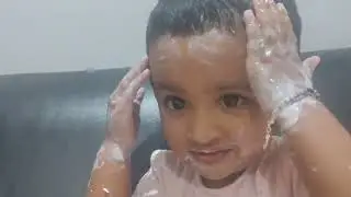 Baby happy what she did in my facs 🤣#youtubeshorts #baby #dubailife #cutebaby #dahi #babyplaying