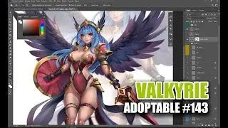 Valkyrie Adoptable #143 (Speedpaint) SOLD
