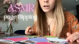 ASMR &bull; page flipping 🦋 (& finger licking, gentle whispering, tapping, tracing)