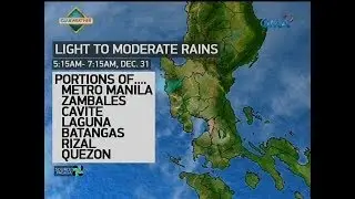 UB: Weather update as of 6:56 a.m. (December 31, 2018)