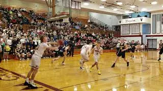 McMillan three at the buzzer - Aberdeen at Hoquiam - Boys Basketball