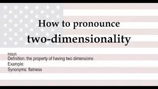 two dimensionality