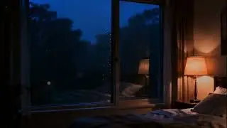 3 Hours Bedroom Rain Window + Gentle Jazz Piano (No Talking) | Calm Focus | Driporia (Part 3)