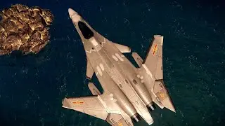 Modern Warships: J-25 Strike Fighter Damage Test After Update Alpha Test