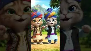 2 Kitten dancing video #funny #cartoon #beautifulanimation #kitten #kittendancing #kids #kidsvideo