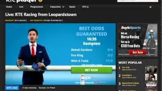 RT&Eacute; Player Boyle Sports 'Live Odds' Dynamic