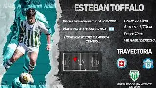 ▶️ Esteban Toffalo | Mediocampista Central 🇦🇷 | Temporada 22/23 ⚽️