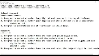 Loops Part-13