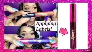 How to apply labels to lip gloss tubes