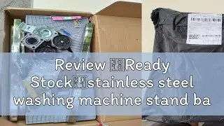 Review 【Ready Stock】stainless steel washing machine stand base adjustable heavy duty with wheels