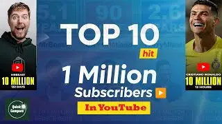 Top 10 Fastest YouTubers to Hit 1 MILLION Subscribers (Record Breakers!)