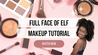 Full Face of Elf on Dry, Sensitive Brown Skin