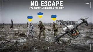 Безвыходная ситуация &mdash; FPV-дрон устроил засаду на &laquo;Азов&raquo; на открытой местности.