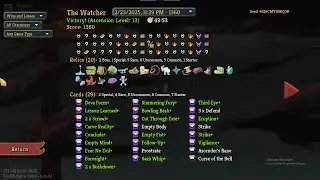Slay the Spire - Watcher Ascension 13 (Scrawling to Wrath)