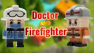 Nano Block Build: Doctor & Firefighter | Relaxing Assembly with Calm Music