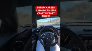 SUPERCHARGED CAMARO SS 1LE GOING CRAZY!!!! #reels #camaro #cars #supercharged #pov