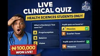 🔴 LIVE Clinical Quiz | ₦100,000 Won | How Many Can You Get Right? | Slides to Clinic (EP 2)