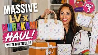 HUGE LOUIS VUITTON TAKASHI MURAKAMI HAUL! LAST 2 BAGS FINALLY HERE | 3 BAGS, 3 SLGs & SILKS!