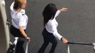 Kiki challenge raising the bar, airplane style