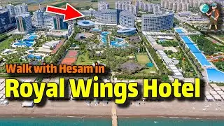 ROYAL WINGS HOTEL Uall Inclusive ANTALYA WALKING TOUR Travel Vlog : ROYAL WINGS ANTALYA HOTEL