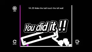 Q Remastered Q.25 Make the ball touch the left wall
