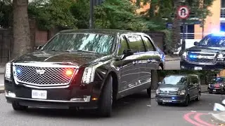 The Secret Service Arrive In London Under Police Escort Ahead Of President Trump&rsquo;s UK State Visit 🇺🇸