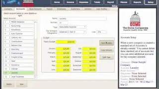 Dome Simpified Bookkeeping:  Setting up a company
