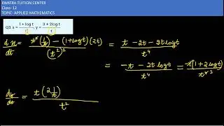 3. x = 1 - log t / t&sup2; и y = 3 + 2 log t / t