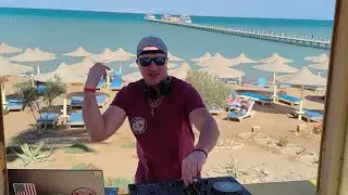 #house  Set beach hotel #elkarma  Egypt Hurghada dj music gym boat party ibiza #ibiza #dj 2025 house