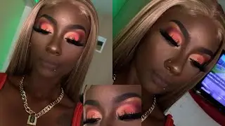 Макияж в стиле заката | Мягкая складка | Учебник по макияжу #makeupartist #летний макияж #осенний макияж