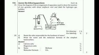 10th Science model question paper with key answers -1 