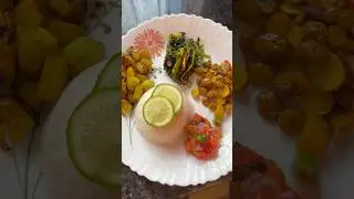 Assamese Veg thali🥰😋😋 #rice #thali #assamese #foodies