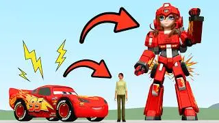 I MADE LIGHTNING MCQUEEN FEMALE TRANSFORMERS In Garry's Mod