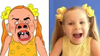 Funny Diana And Clap Your Hands Story | Drawing Meme | Diana and Roma