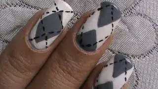 Argyle Nail Art Tutorial: Cute Nail Polish Designs