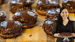 Better than the bakery's Greek Pastries! Chocolate Kokakia cream puffs