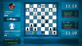 Chess Game Analysis: Csfelinto - Guest39925564 : 0-1 (By ChessFriends.com)