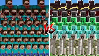RAVAGER RIDER ARMY VS ALL GOLEM CASTLE | EPIC BATTLE MINECRAFT