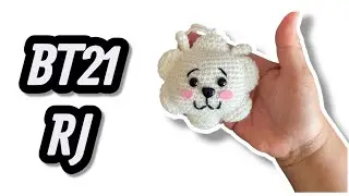 Como tejer a RJ (Jin) de BT21 amigurumi tutorial paso a paso tejido en ganchillo 