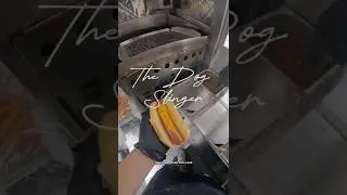 Getting a dog from the dog slinger! #shortsfeed #fastfood #pov #seriouseats #homedog #hotdogcart