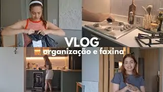 Vlog- nova rotina de faxina 2026, recebidos da Shopee, organização do apto