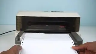 02. How to Correctly Insert Paper from the Front Side of a Dot Matrix Printer